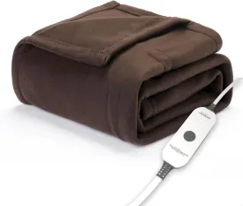 Sunbeam Royal Ultra Walnut Heated Personal Throw / Blanket, Cozy-Warm, Adjustable Heat Settings