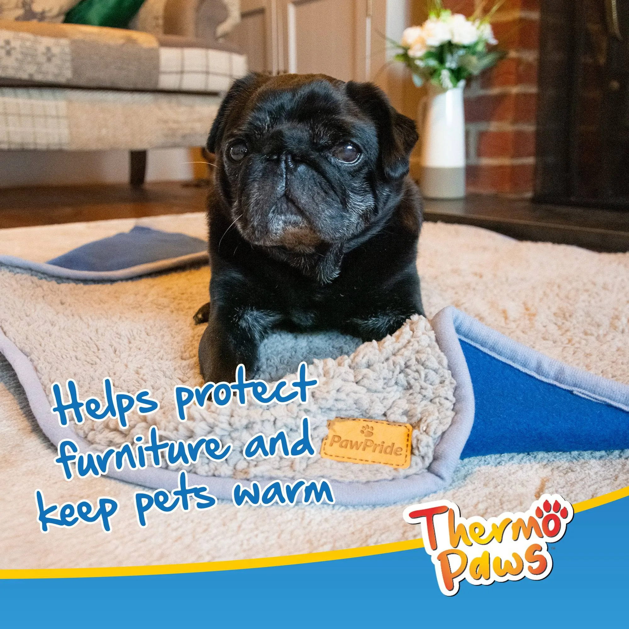 Super Soft Pet Blanket (Blue) - Pawpride