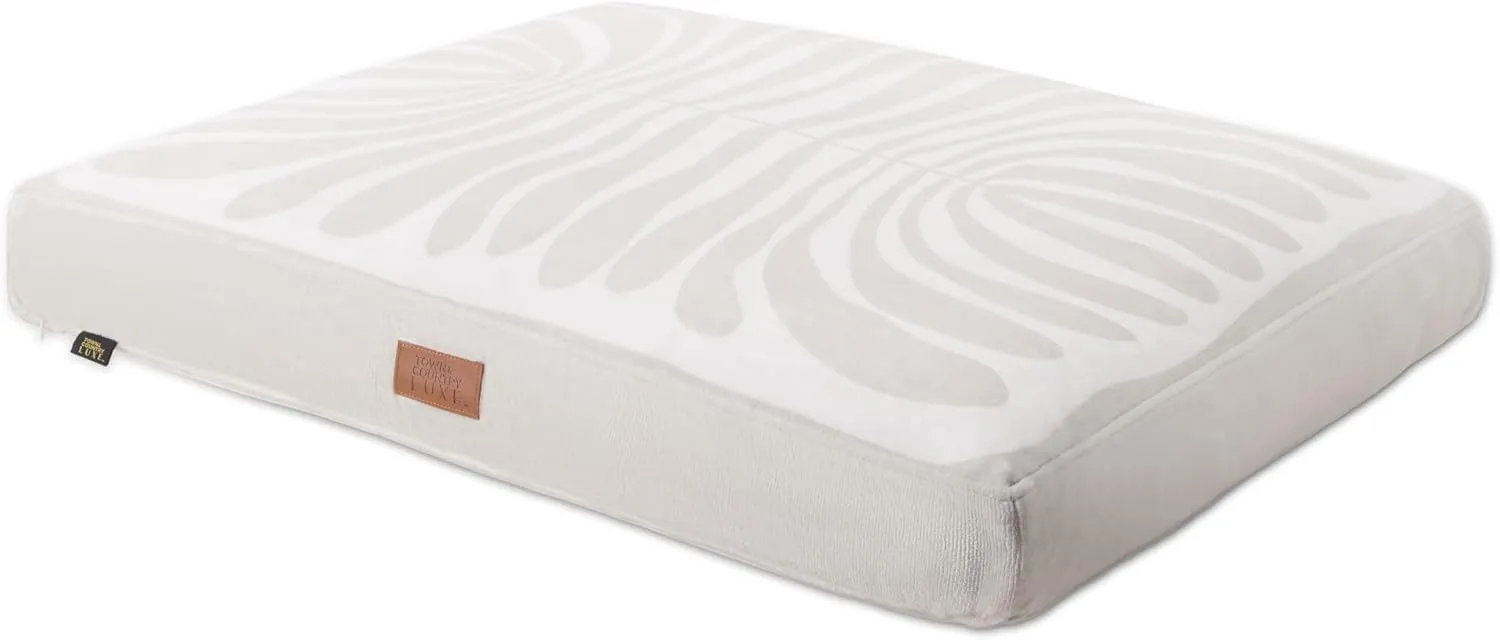 TOWN & COUNTRY LUXE CuddleTown Matisse Everwash Pillow Pet Bed, Water Repellent Floor Pillow, Machine Washable Cover, Soft & Calming, Taupe, Large 44"x34"x4"