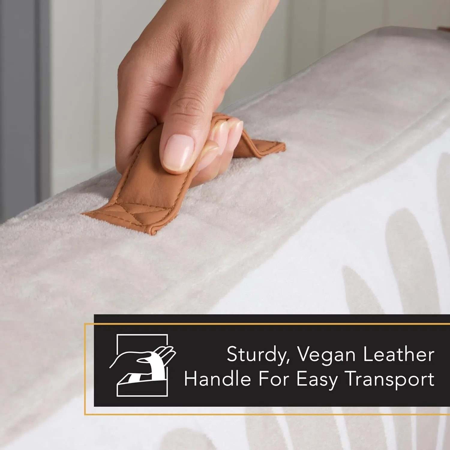 TOWN & COUNTRY LUXE CuddleTown Matisse Everwash Pillow Pet Bed, Water Repellent Floor Pillow, Machine Washable Cover, Soft & Calming, Taupe, Large 44"x34"x4"