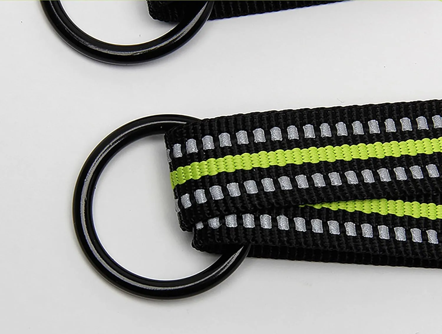 TRUE LOVE Double Dog Coupler Dual Leash Splitter Tangle Free Reflective Adjustable Dog Double Leashes Walking and Training Extension Cord for Two Dogs TLL2371 (Black, L)