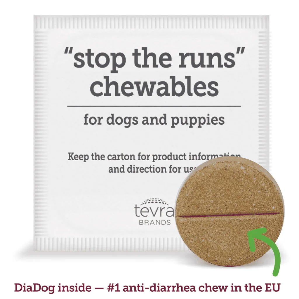 Vetality Stop the Runs Chewables for Dogs, 6 count