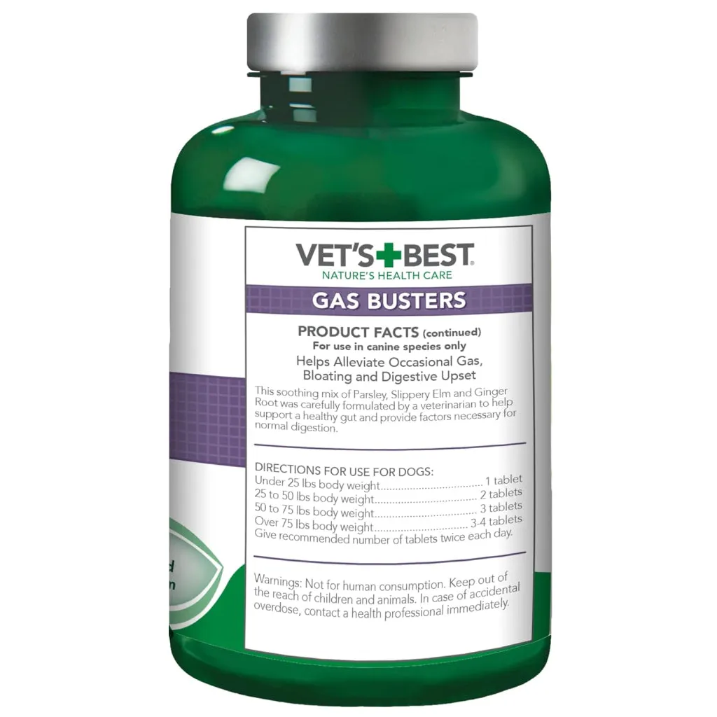 Vet's Best Gas Busters Digestive Supplements for Dogs (90 ct)
