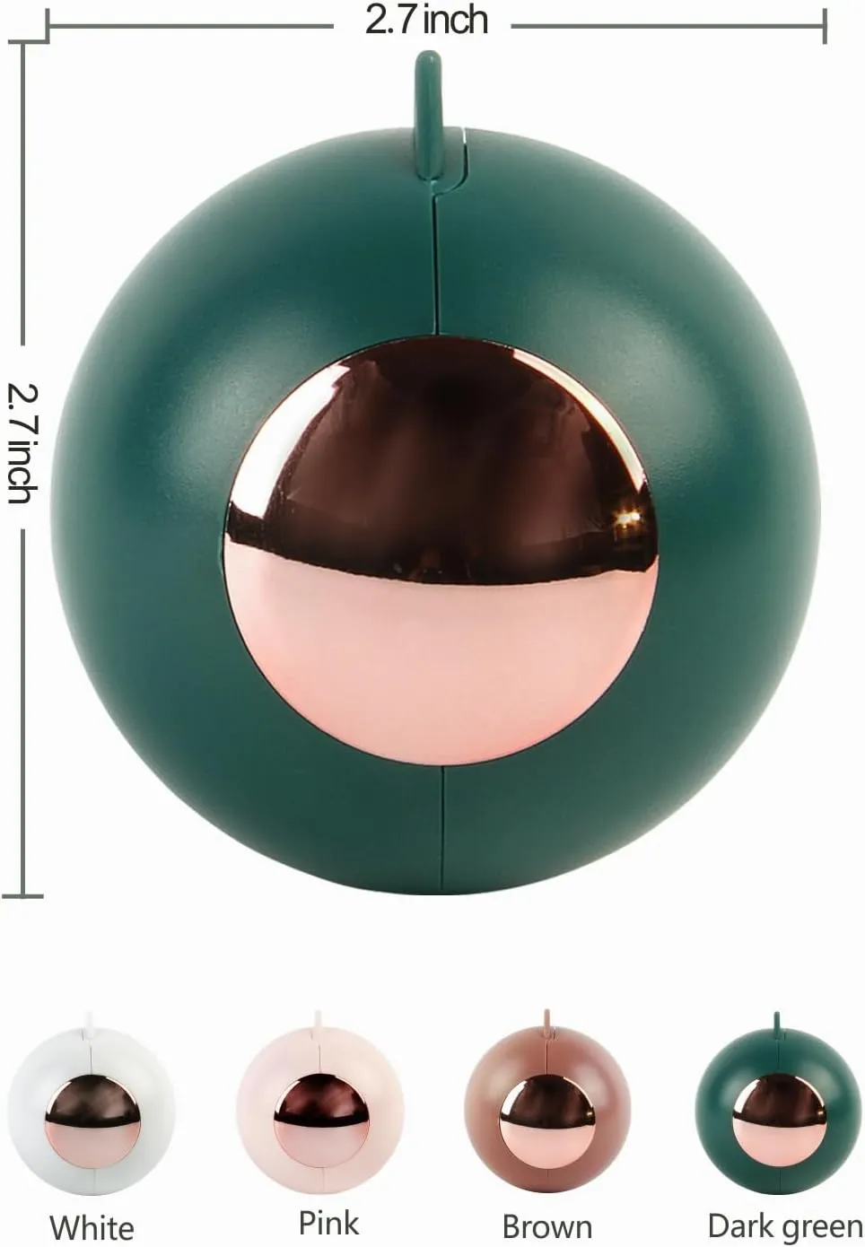 Washable New Type Gel Lint Roller Reusable Sticky Roller Ball, Dog Cat Pet Hair Remover, Portable Dust Remover for Clothes, Adhesive CleanerDark Green