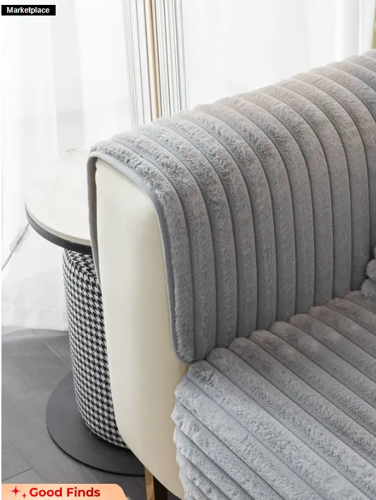 Winter rabbit fleece cushion