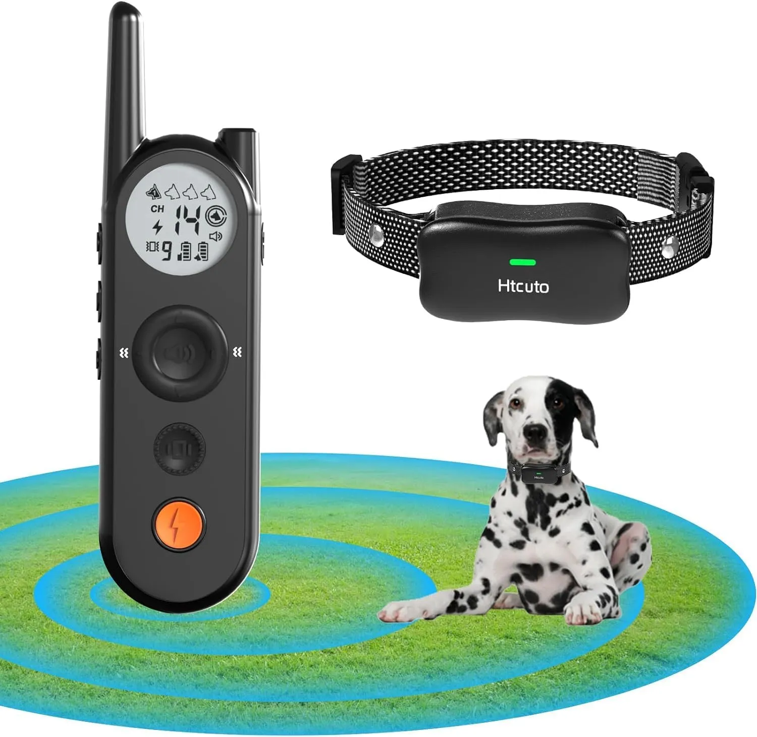 Wireless Dog Fence 3500FT Fence and 6100FT Remote Training Collar, 185 Days Rechargeable Battery - IPX7 Waterproof Collar, Vibrate/Beep/Shock Modes for All Dogs