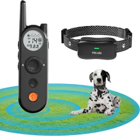 Wireless Dog Fence 3500FT Fence and 6100FT Remote Training Collar, 185 Days Rechargeable Battery - IPX7 Waterproof Collar, Vibrate/Beep/Shock Modes for All Dogs