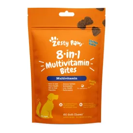 Zesty Paws Dog 8-in-1 Multivitamin Bites, Chicken, 60ct